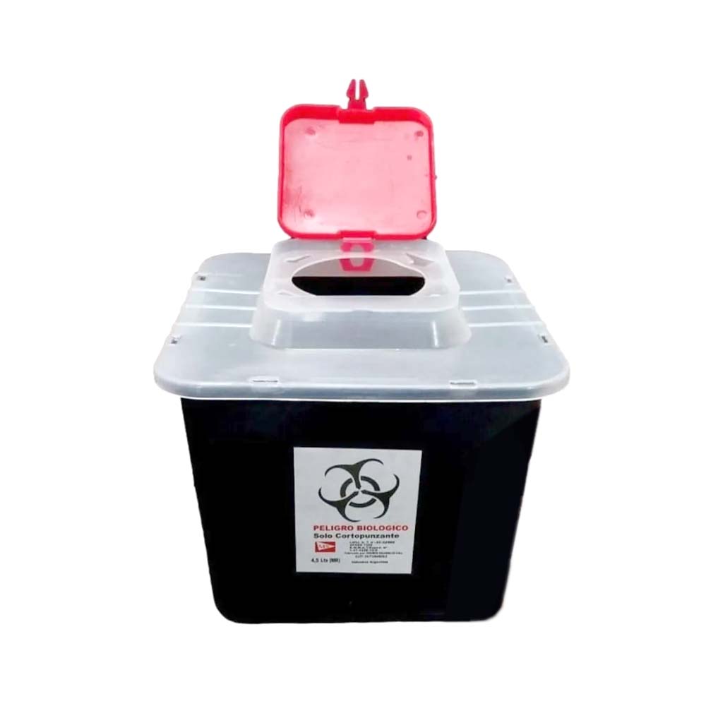 DESCARTADOR DE AGUJAS Y CORTO PUNZANTES DE 4 .5 LITROS