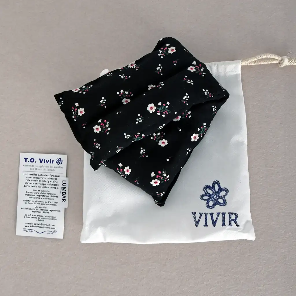 ALMOHADA TERAPEUTICA DE SEMILLAS LUMBAR