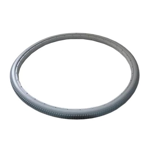 CUBIERTA MACIZA SIMIL NEUMATICA GRIS (UNIDAD)