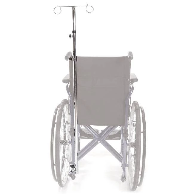 PORTA SUERO DE 2 GANCHOS PARA SILLA DE RUEDAS