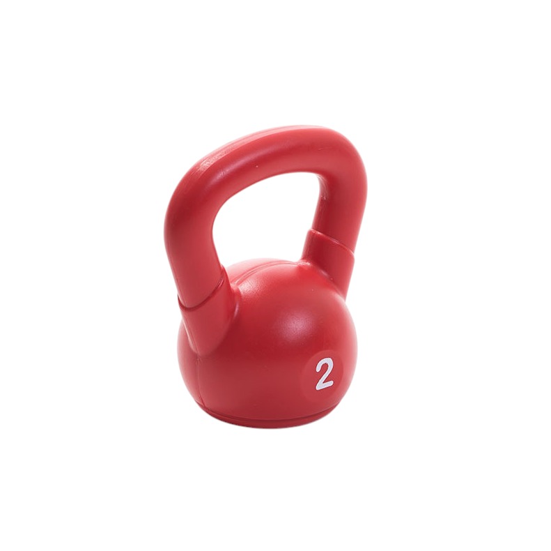 KETTLEBELL PLASTICA DE 02 KG (ROJA) (*)