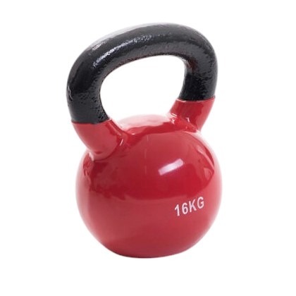 KETTLEBELL RECUBIERTA EN GOMA DE 16 KG (*)