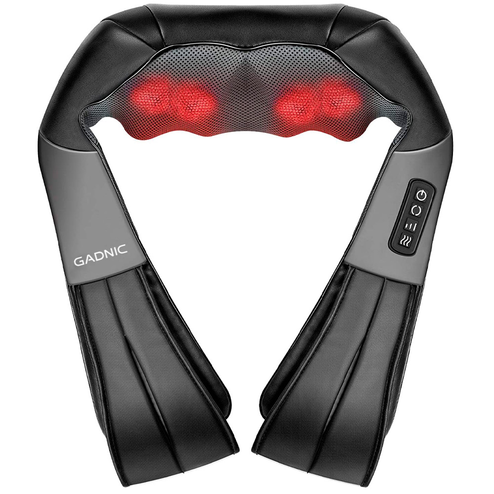 MASAJEADOR OMBU CERVICAL Y LUMBAR SHIATSU TERAPIA DE CALOR (*)