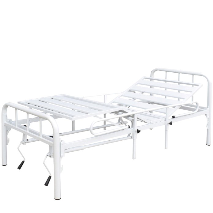 CAMA ORTOPEDICA DE 3 MOVIMIENTOS PINTADA CON BARANDAS