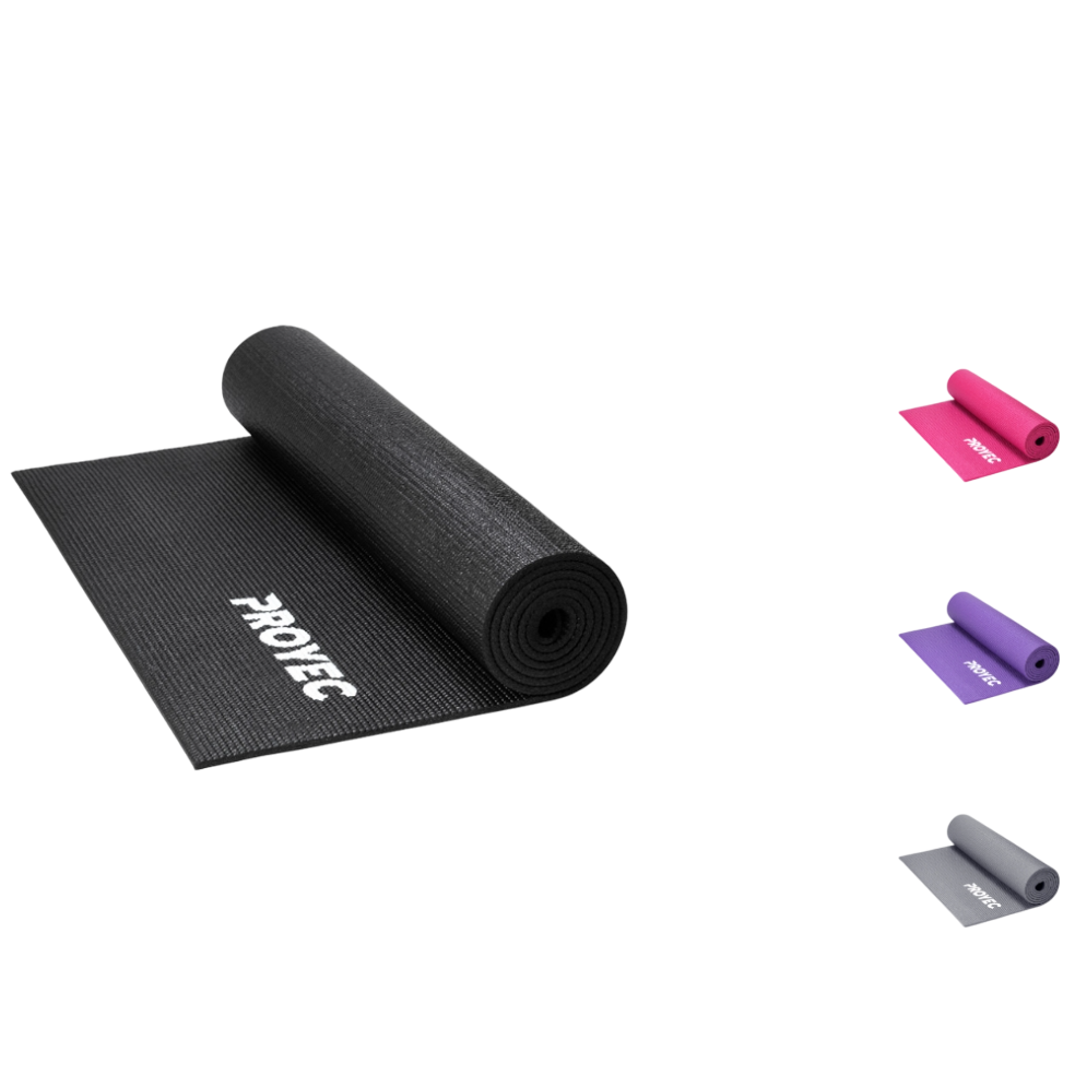 COLCHONETA YOGA MAT DE PVC DE 173 X 61 CM X 6 MM CON BOLSO