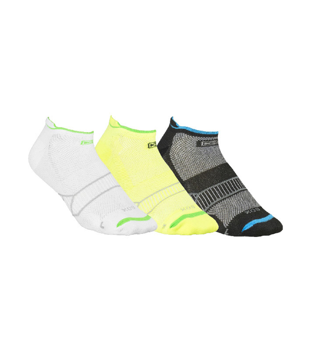 SOQUETES - TRIPACK UNISEX BLANCO AMARILLO NEGRO (DE170C)