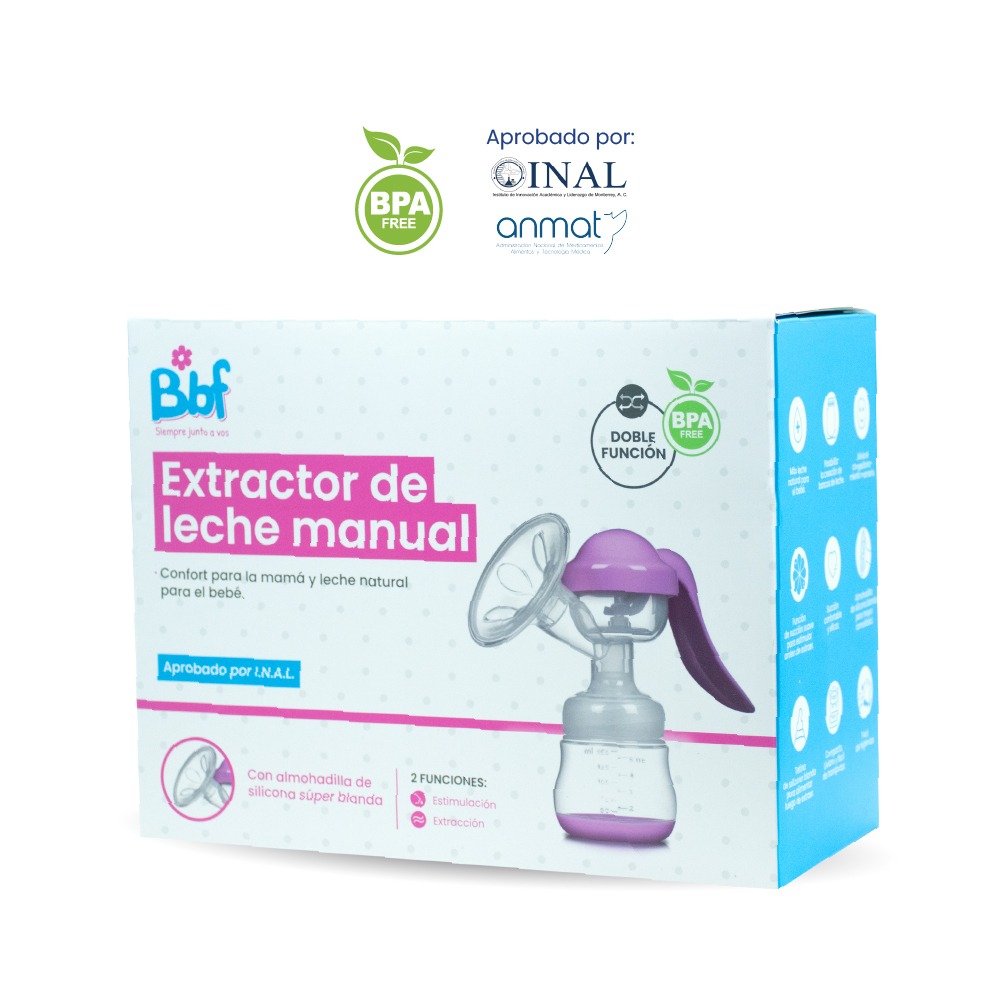 SACALECHE MANUAL DOBLE FUNCION CON MAMADERA DE 150 ML