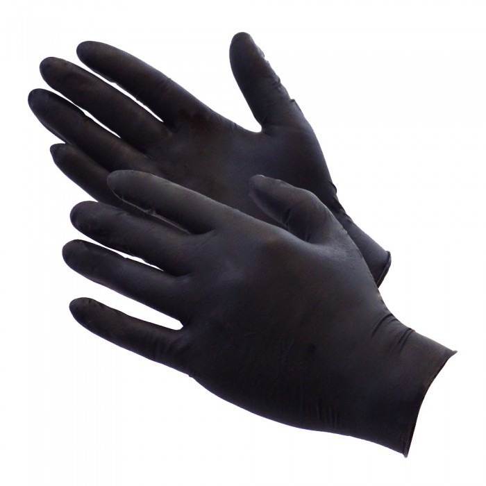 CAJA DE GUANTES DE NITRILO NEGRO