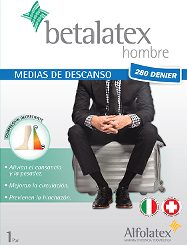 MEDIAS DE COMPRESION HOMBRE (280) (16-20) NEGRO