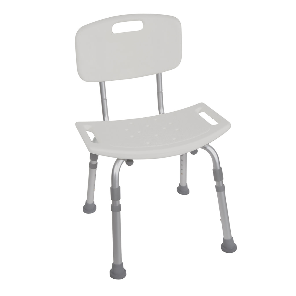 SILLA DE DUCHA DE ALUMINIO REGULABLE HASTA 136 KG