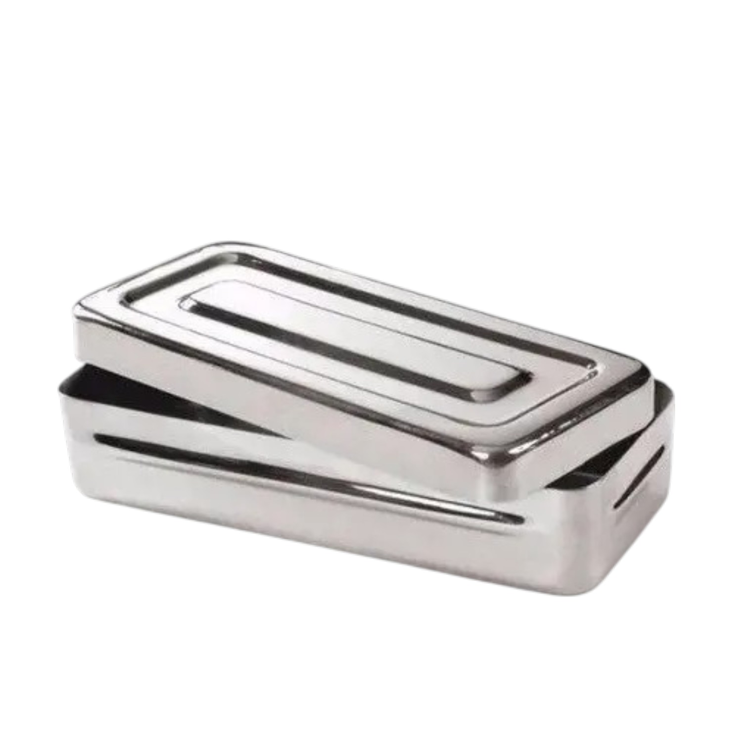 CAJA DE ACERO INOXIDABLE DE 17x7x03 CM (LISA)