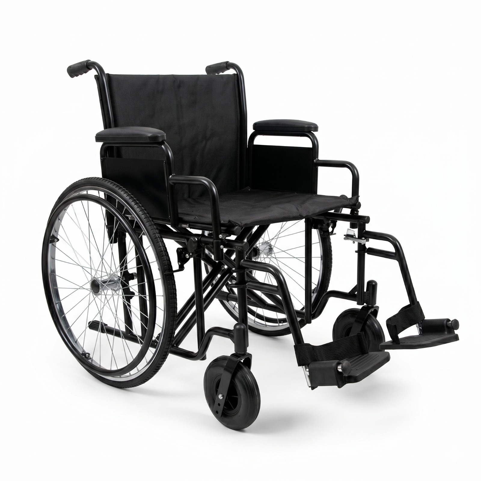 SILLA DE RUEDAS DESMONTABLE EXTRA REFORZADA DE 61 CM HASTA 180 KG