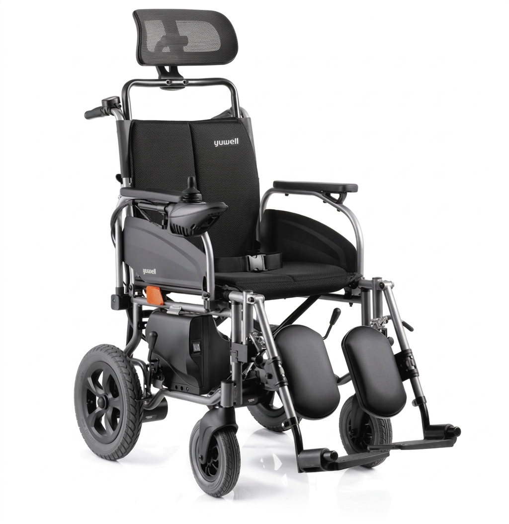 SILLA DE RUEDAS MOTORIZADA RECLINABLE DE 42 CM