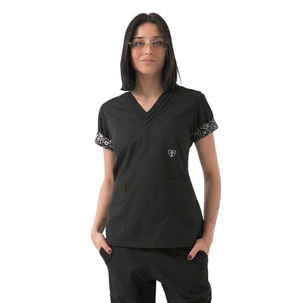 CHAQUETA MUJER ALFORZAS NEGRO GHANA