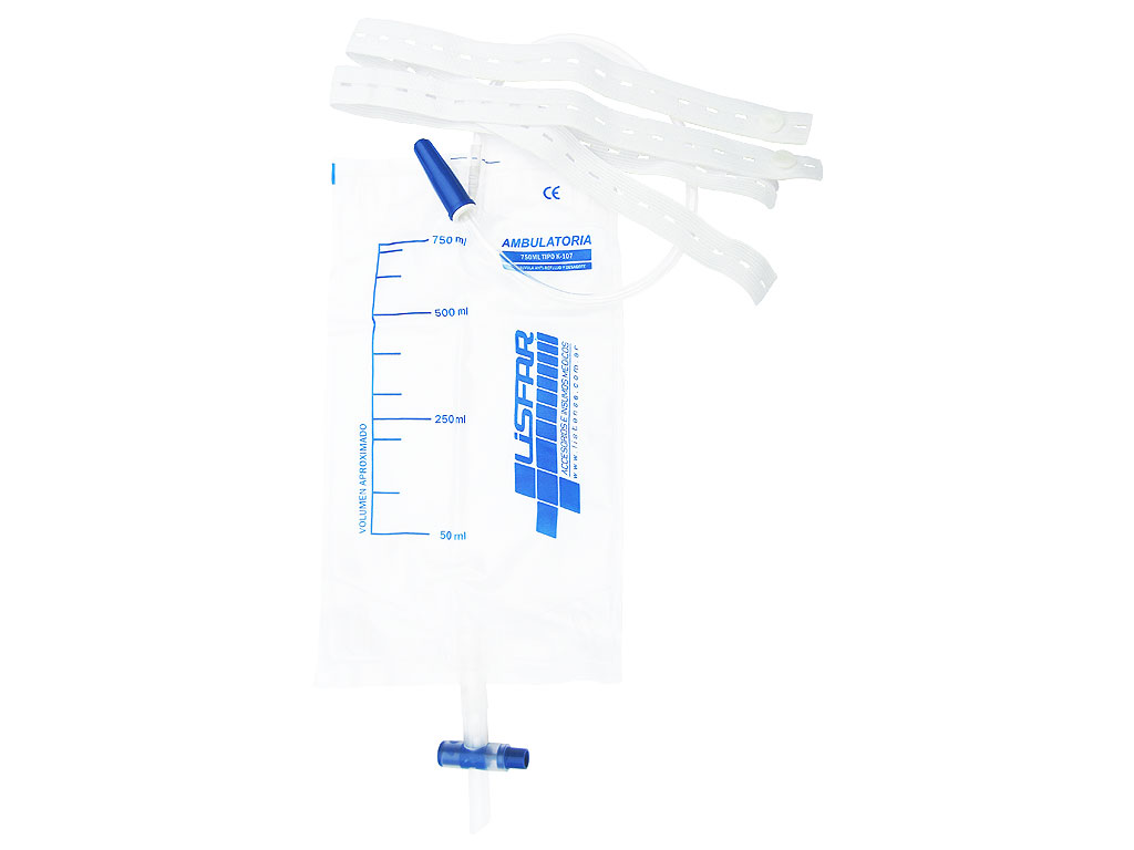 BOLSA COLECTORA DE ORINA AMBULATORIA DE 750 ML