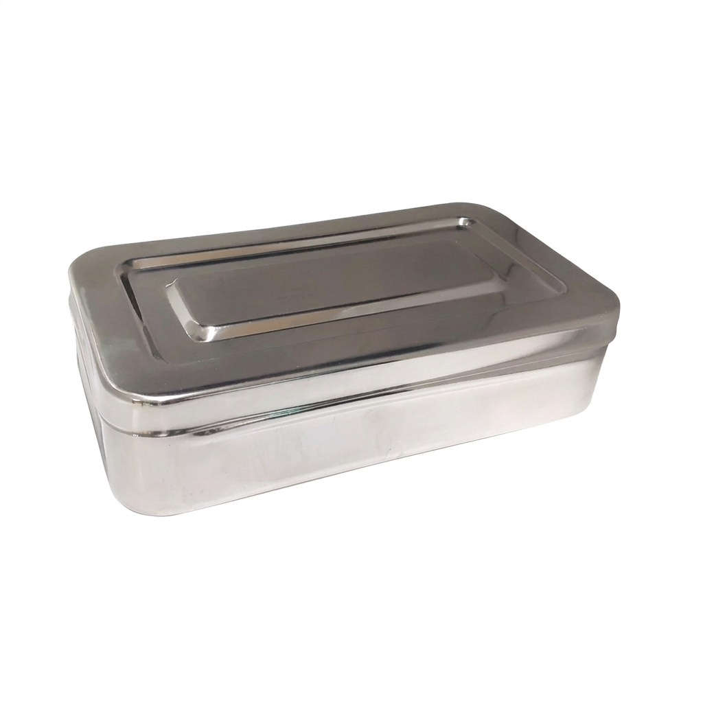 CAJA DE ACERO INOXIDABLE DE 20x10x04 CM (LISA)