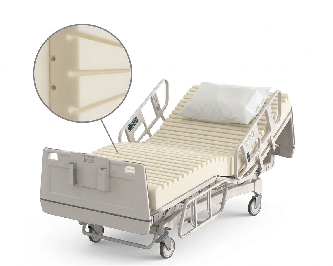 COLCHON SANATORIAL ARTIICULADO CON FUNDA DE 1 PLAZA (80x1,90x17) ALTA DENSIDAD