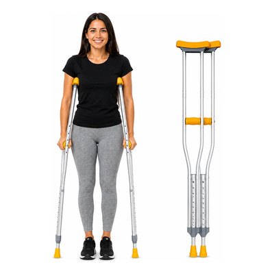 MULETAS DE ALUMINIO REGULABLE (PAR)