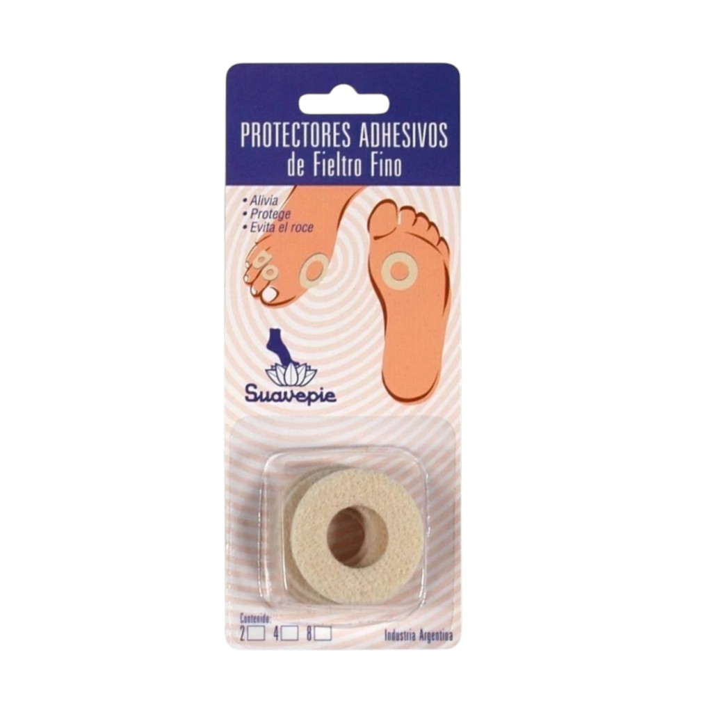 PROTECTOR FIELTRO FINO DE CALLO PLANTAR (4 UNIDADES)